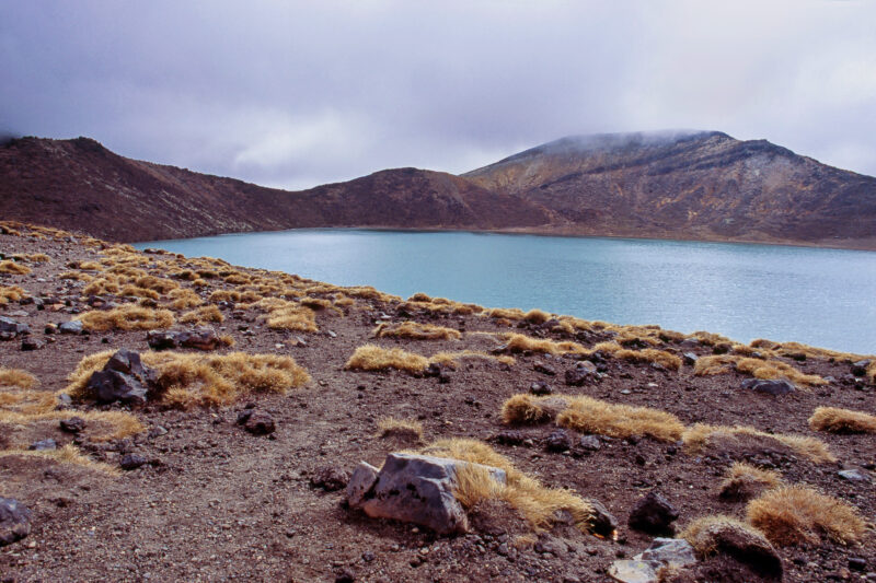 Blue Lake on Tongariro Crossing - a 17km walk over a volcano - on New Zealand's North Island.