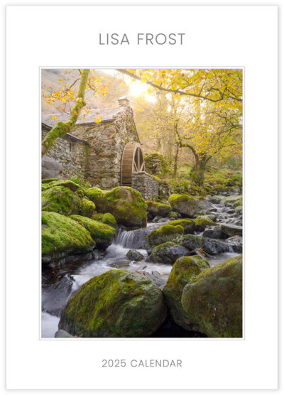 2025 Calendar Cover: England and Wales. The Old Mill, Lake District, England