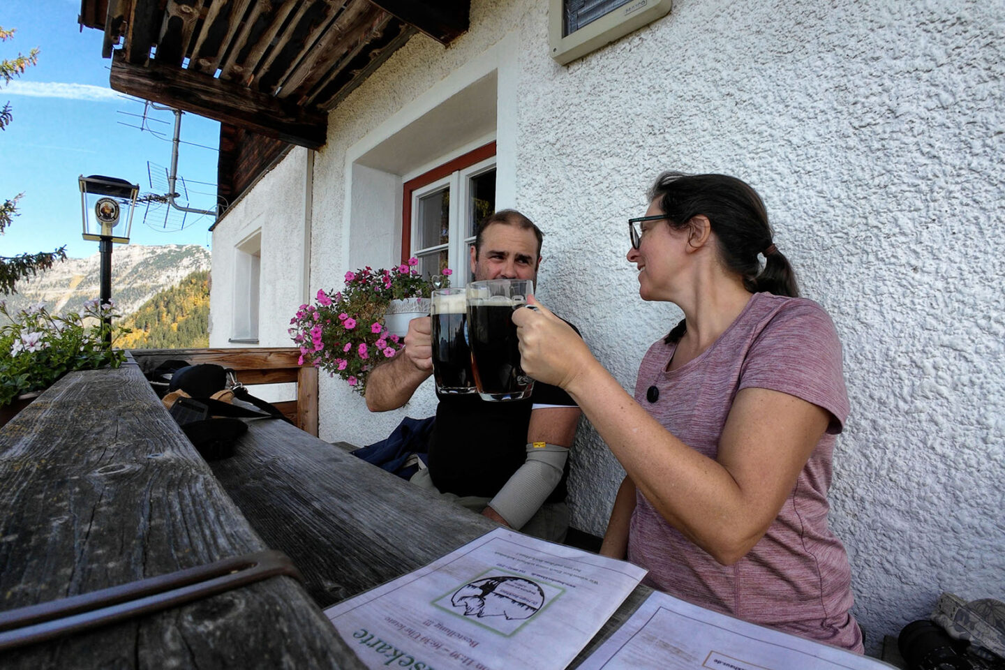 Danny and I at Dr Hugo-Beck-Haus on the Jenner, Berchtesgaden, Germany